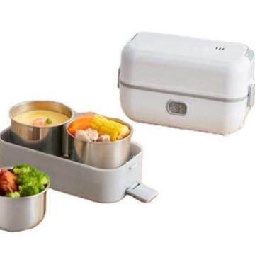 厂供多功能电热饭小盒插加保温蒸煮饭盒单双热22587电层迷你蒸锅