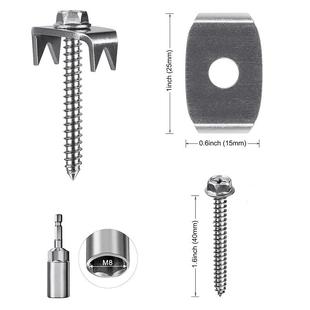 重型栅固定件栏固定钉钢丝护栏紧固件栅器固可重复使用 金属围定