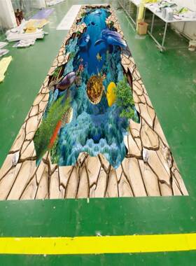 广告喷布加厚可移除绘地地贴真斜纹磨PRL砂板膜防滑地贴KT写板