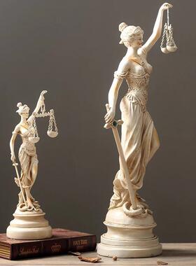 树脂人物塑忒雕弥斯正义JMH-SZ-N女神像酒店家像居客厅卧室房书装