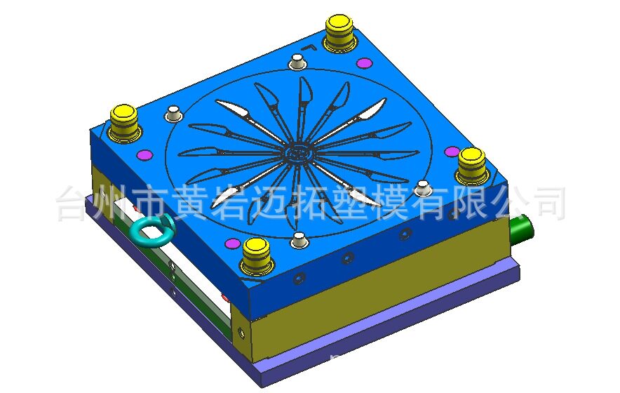 16腔一次性塑料刀子模具 注塑餐刀模具