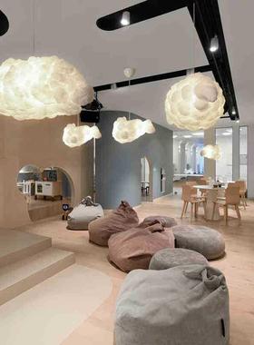 云朵吊灯北欧灯具装饰创意绵花白云彩工业风店铺儿童房间餐厅卧室