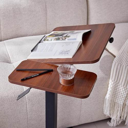 床边桌可移动翻转升降边几折叠电脑桌床上懒人学习桌办公多功能桌