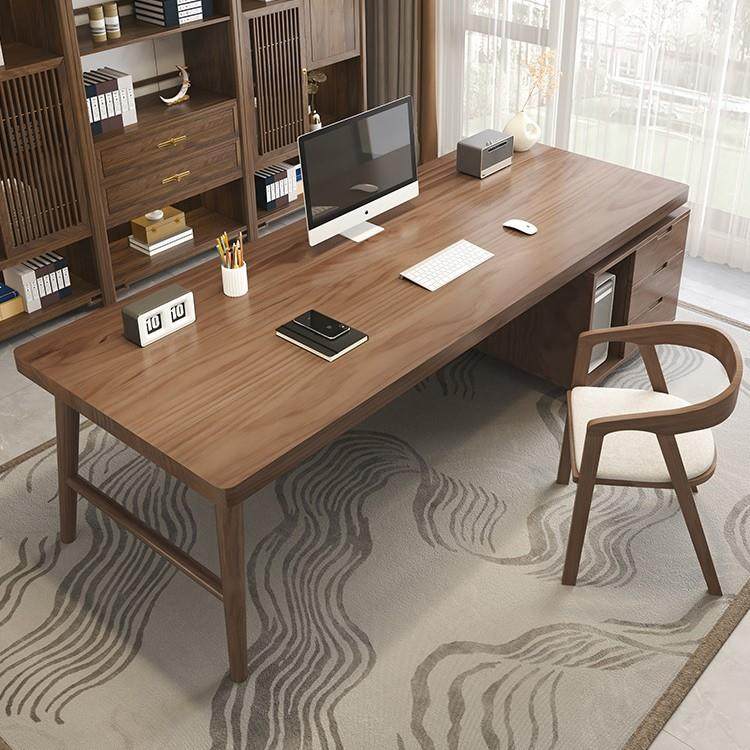 全实木电脑桌办公桌老板桌家用大书桌学习写字台长条工作台带抽屉,3C数码配件,其它配件,淘宝优惠券,粉丝福利购,淘宝优惠卷