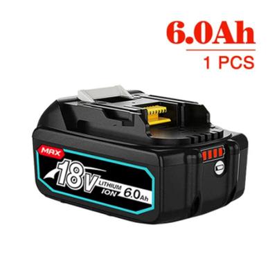 替换18V 6000mAh/8000mAh BL1860B可充电锂离子电池电动工具电池