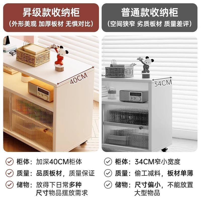 茶水柜置物柜家用靠边柜KXM厅客柜收纳架小柜子储物柜立矮柜餐边