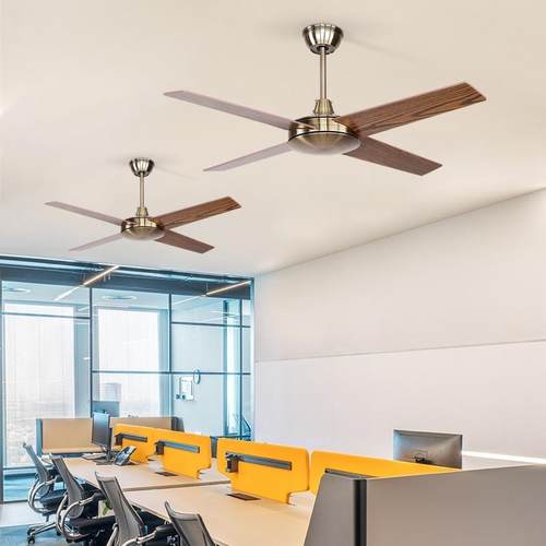 48-FXB35美式古叶木风扇复厅餐客厅酒店别墅工业吊扇现代简约无灯