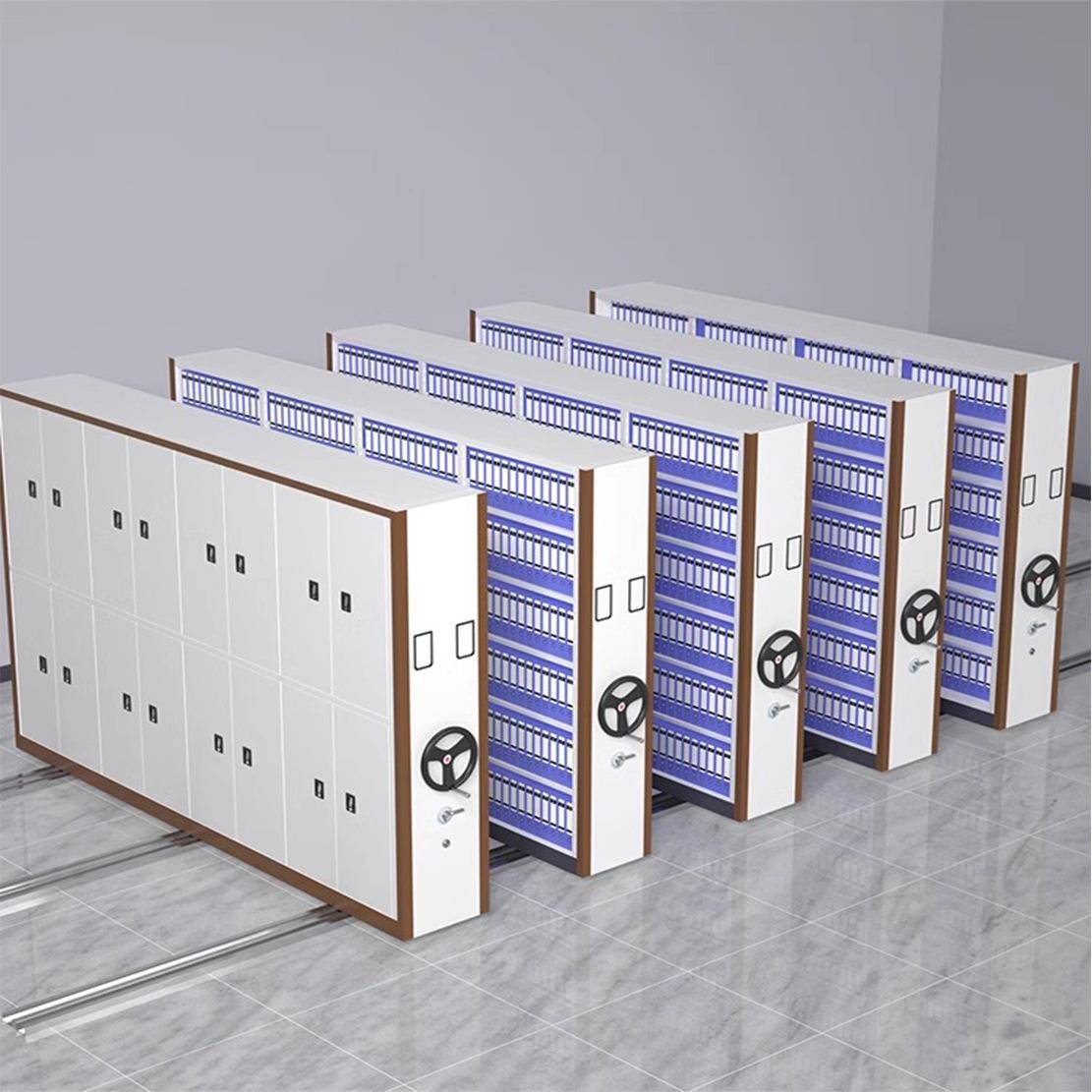 资移动密集架料档案室手摇密集柜例财架务GC-6763会计轨道式病存