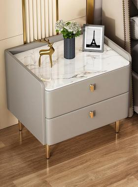 实木床头小型家用卧室柜简约现代202新4款床边柜78712轻奢高感级