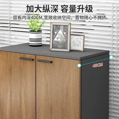 办公室件柜档案资柜收料纳物柜储LLB物书柜文花槽柜子木置质隔断