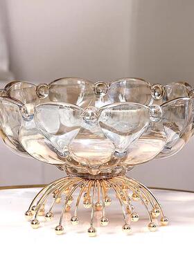 轻高奢果盘客厅水果pxx10010盘子网红颜高值糖档果盘前台家用茶几