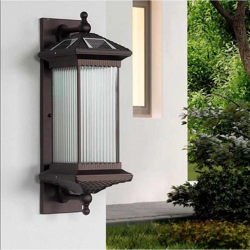 免线防锈户外防新中式户外壁灯太阳能布灯别水墅工厂