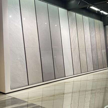 理墅瓷砖地砖7防50X别1500大石地板砖滑耐磨墙砖简约无限连纹轻奢