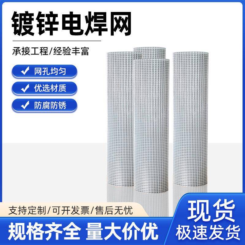 厂家镀锌丝电焊养鸡养鸭漏粪网防护镀锌钢丝网养殖果园围栏