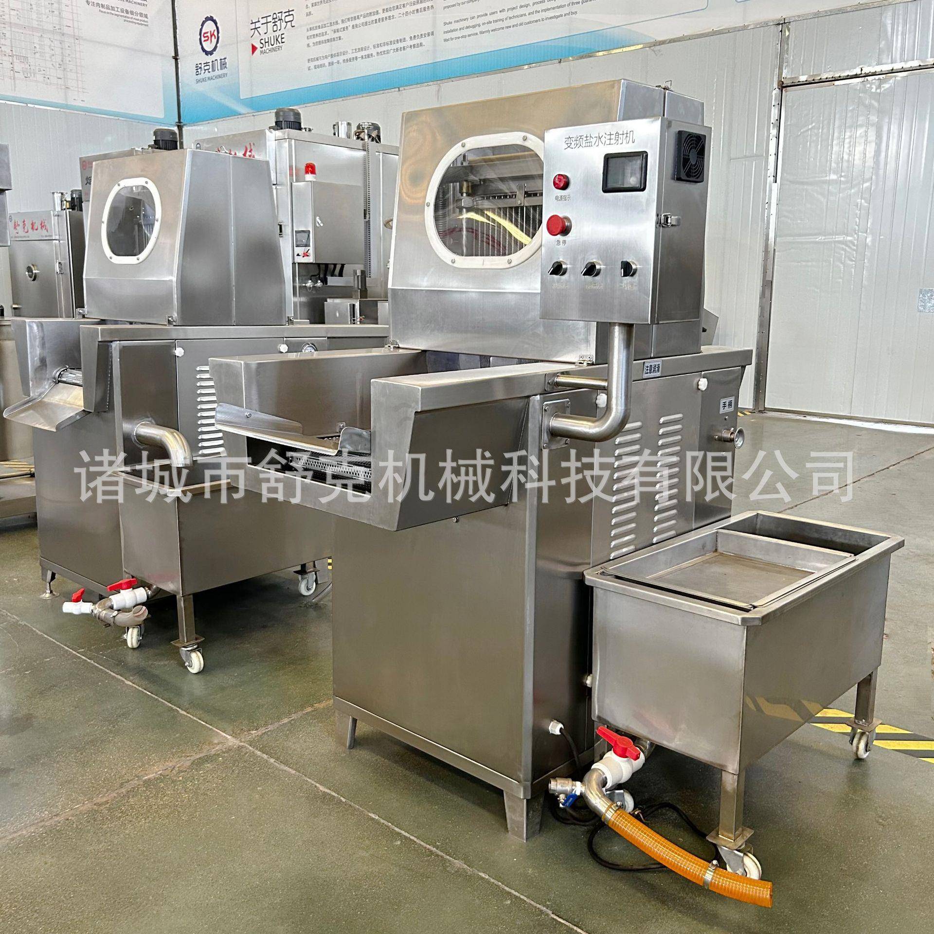 不锈钢鸡排鸡腿腌料注射机大型全自动带皮肉类盐水注射腌制设备