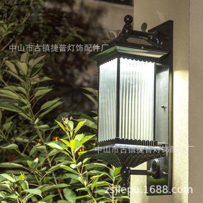 led太阳能壁灯户外庭院灯壁灯室外工程家用围墙别墅花园亮化灯