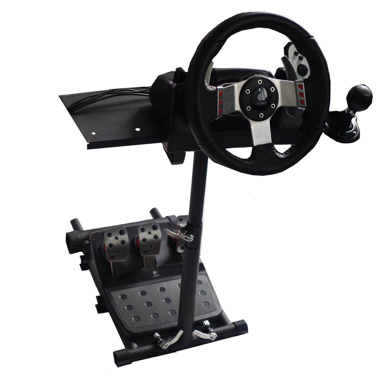 赛车游戏手刹方向盘座椅支架罗技g27G29GT6GT5G920等方向盘