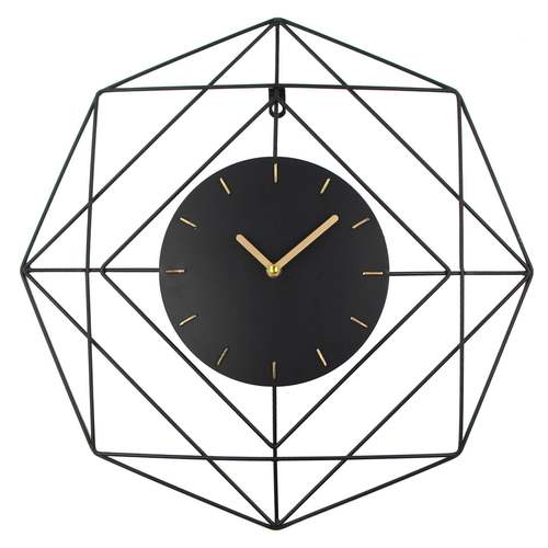 黑色大号钟表家用简约时钟挂墙时尚铁艺创意客厅挂钟轻奢挂表