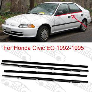 CIVIC思域EG1992 饰条 1995车门外压条车门玻璃挡水密封条防水装