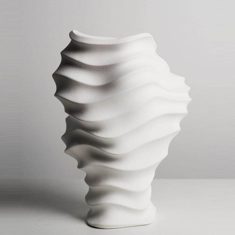 现代简约创意陶瓷花瓶家居样板间玄关插花器扭纹艺术软装饰品摆件,工业油品/胶粘/化学/实验室用品,其他实验室设备,淘宝优惠券,粉丝福利购,淘宝优惠卷
