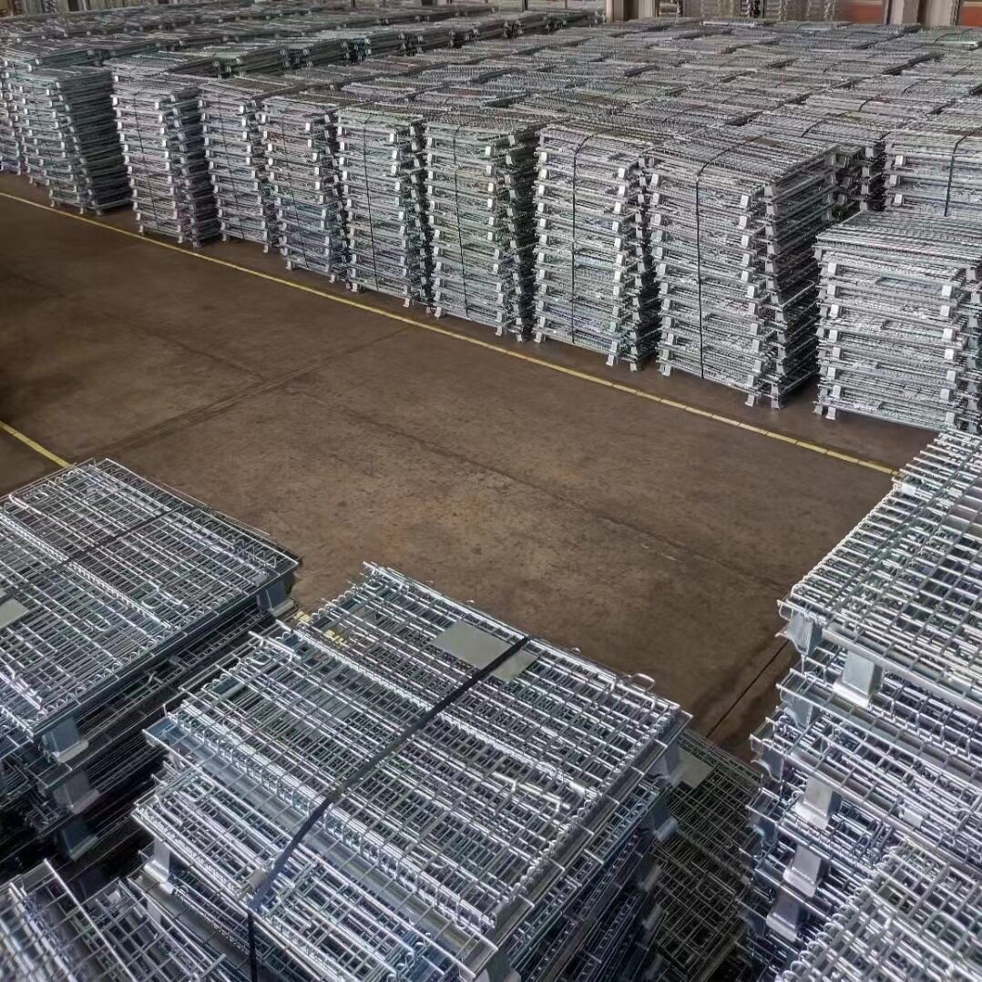 仓储笼折叠仓储笼铁框蝴蝶笼物流台车周转箱笼大铁笼仓库储物笼图片