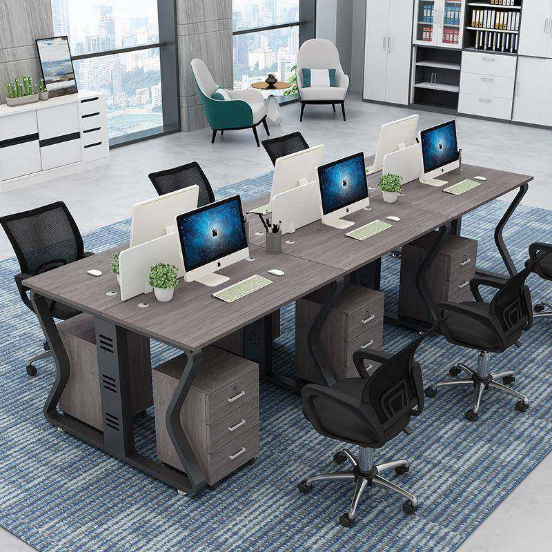 办公桌椅组合一整套办公桌员工工位高档整套简易电脑桌办公桌子