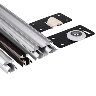 免开槽移门轮双滑槽移门单轨道推拉门凸轮滑轨吊滑老式趟门轮导轨