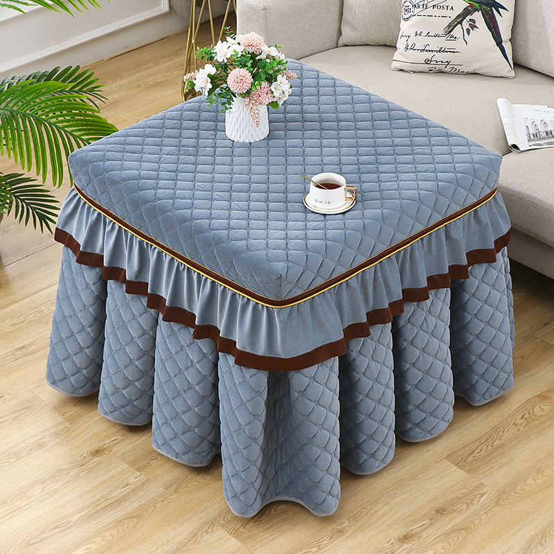 正方形电暖炉罩烤火炉套长方形电取暖炉加厚茶几烤火桌布