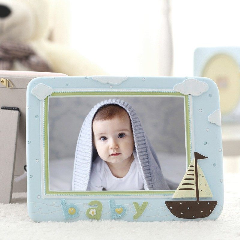 宝宝7寸相框摆台创意个性方形挂墙儿童可爱婴儿加冲印照片洗相片