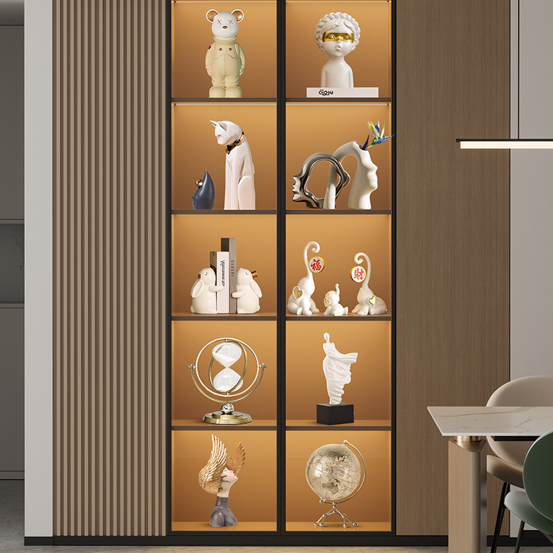 高端大气客厅酒柜摆件创意家居电视柜两侧红酒架餐边柜工艺装饰品,家居饰品,装饰摆件,淘宝优惠券,粉丝福利购,淘宝优惠卷