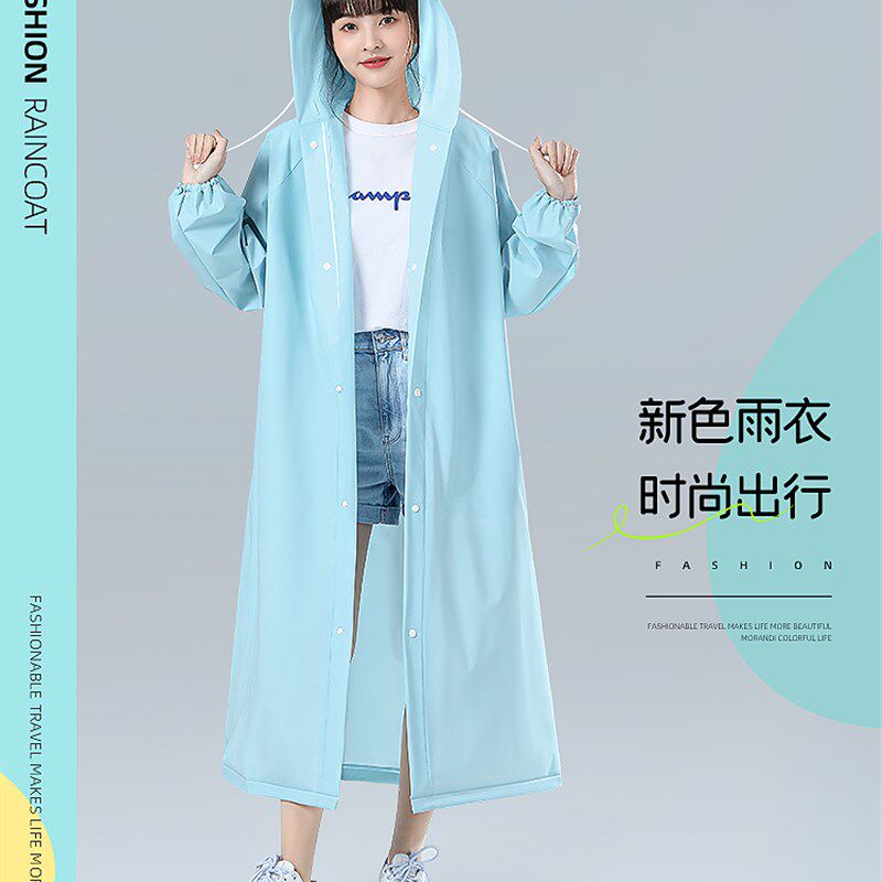 一次性雨衣长款备美全身防暴雨成人女电动车便携加厚压缩卡片雨披