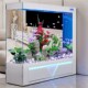 鱼缸客厅2024新款 超白玻璃大型智能轻奢屏风家用落地水族箱免换水