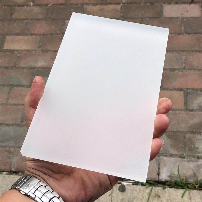 双面磨砂压克力6mm扩散板有机玻璃半透明8mm10mm耐力展示盒架塑料