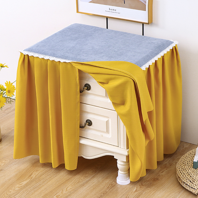 新款床头柜罩防尘套床头柜盖巾茶几罩布艺全包电视柜罩床柜防尘罩