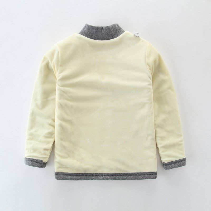 儿童半高领加绒打底衫 冬季男童女童条纹中领加厚保暖无骨长袖T恤,童装/婴儿装/亲子装,T恤,淘宝优惠券,粉丝福利购,淘宝优惠卷