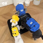 宠物狗狗外出小书包牵引自背包拾便袋包零食包户外用品太阳防晒帽