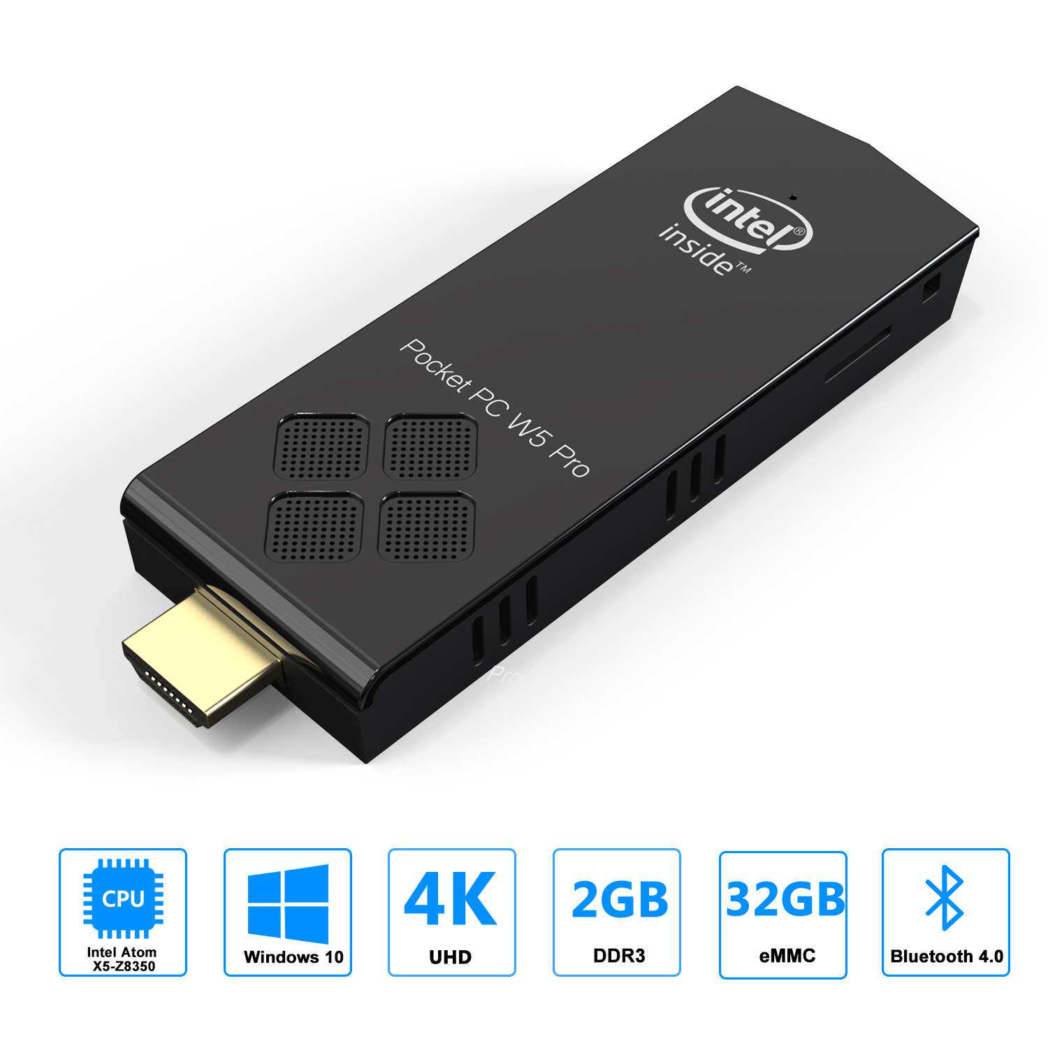 W5proZ8350miniPC2G32G四核主机win10系统电脑棒小主机迷你微电脑