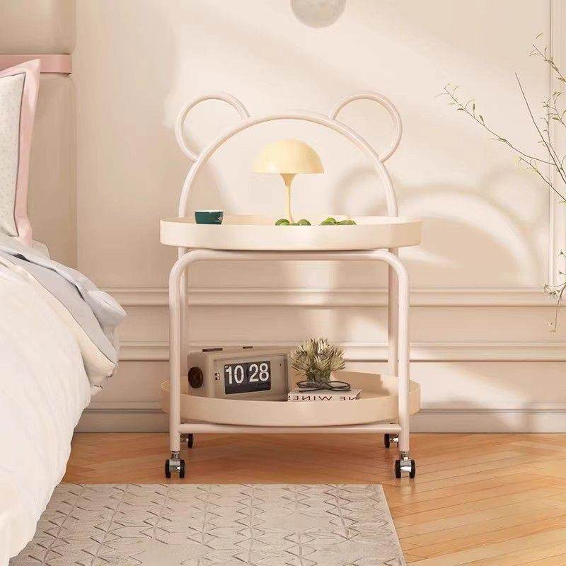 奶油风小茶几可移动客厅沙发边几角滑轮迷你茶桌简约卧室床头边几,鲜花速递/花卉仿真/绿植园艺,割草机/草坪机,淘宝优惠券,粉丝福利购,淘宝优惠卷