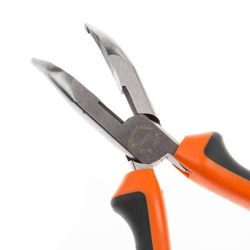 SHEFFIELD/钢盾双色柄弯嘴钳6弯嘴钳弯头钳子夹持钳S045011