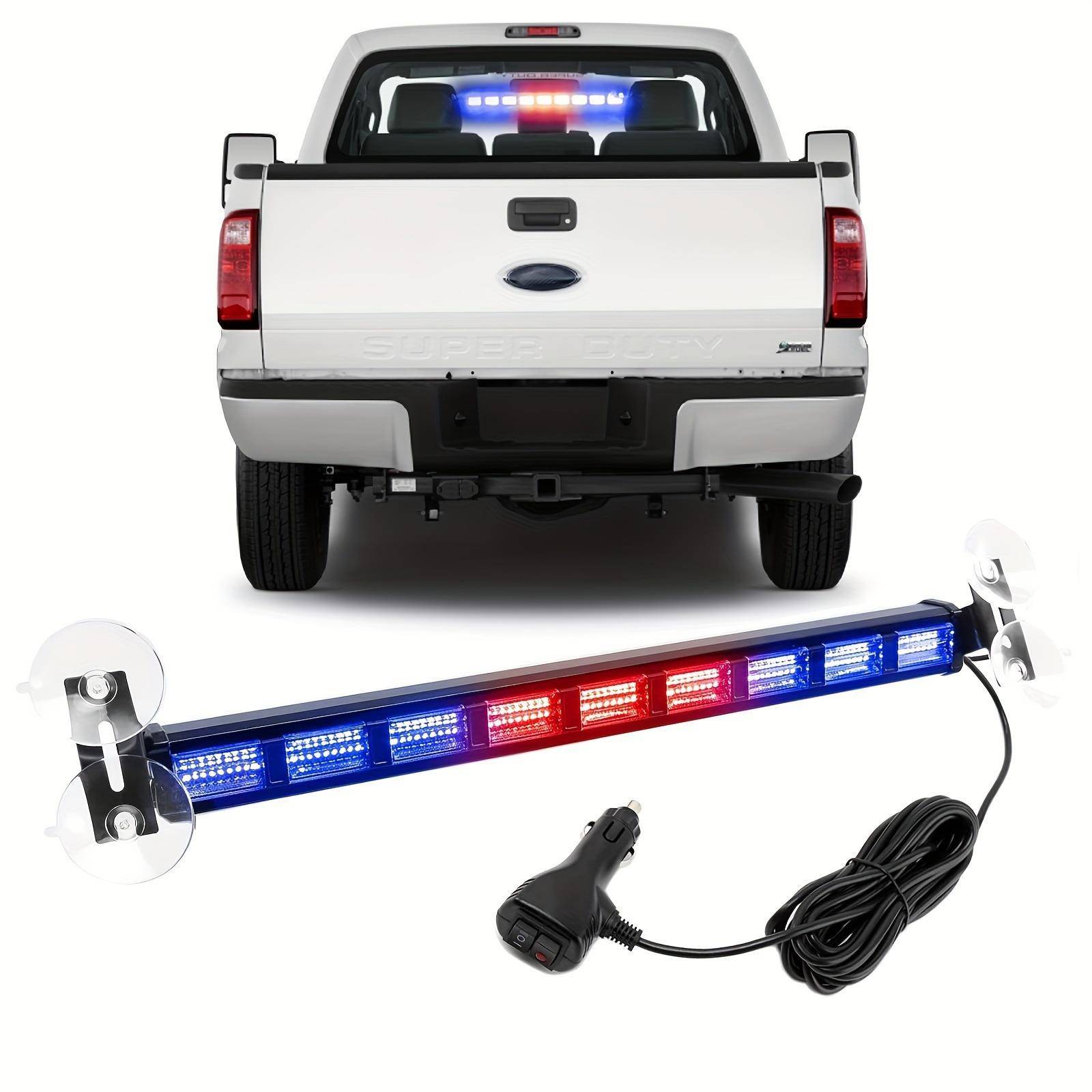 汽车警示灯条内挡风玻璃81LED紧急仪表灯安全警告危险闪光灯爆闪