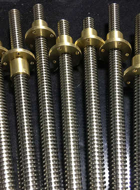 梯形丝杠精密调质T型丝定制杆25形丝32T螺杆杆20Tr16螺母可