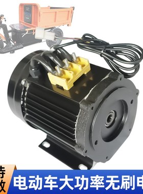 60-72v1.8kw3000w大功率直流无刷电机内9齿改装电动三轮车货运车
