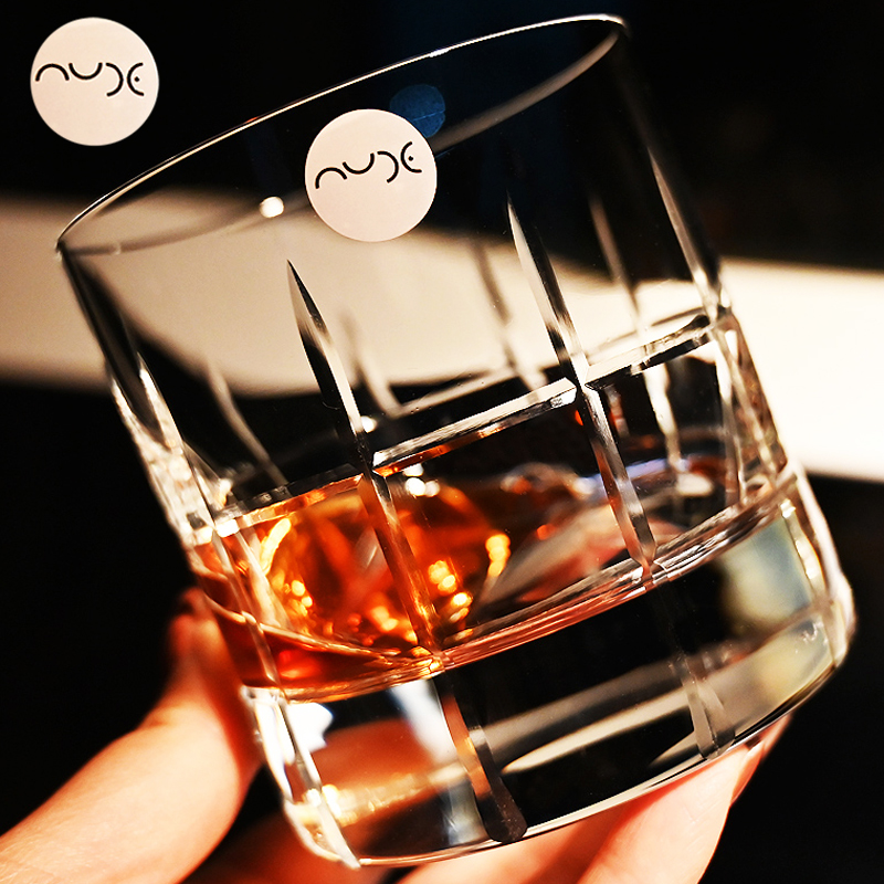 土耳其进口NUDE水晶玻璃手工刻花威士忌杯洋酒杯古典品鉴闻香酒杯
