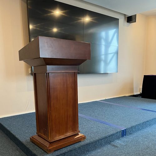 实木演讲台发言台迎宾台讲台桌咨询台接待台教师婚礼主持台宣誓台