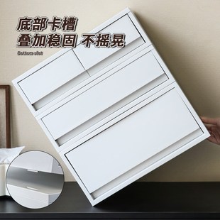 入户玄关收纳盒进门钥匙摆件整理柜桌面抽屉口罩杂物大容量置物架