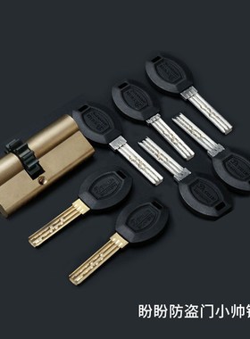 盼盼防盗门小帅锁芯保德安齿轮11齿ab入户门老式大门porte.it弹子