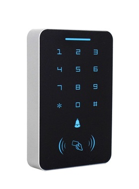 黑色刷卡密码电子门禁系统套装铁门玻璃门密码刷卡锁电磁锁一体机