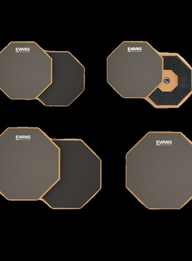Evans打击板6寸12寸专业架子鼓爵士鼓初学入门练习静音儿童哑鼓垫
