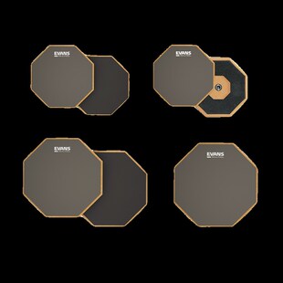 Evans打击板6寸12寸专业架子鼓爵士鼓初学入门练习静音儿童哑鼓垫