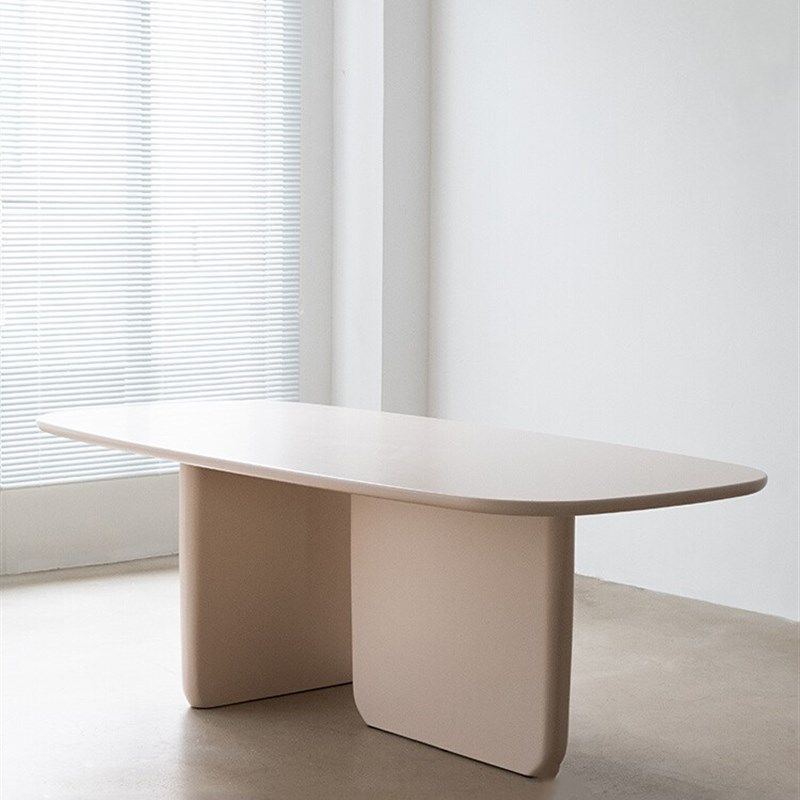 北欧实木办公桌个性会议长桌简约现代培训桌创意洽谈桌工作台